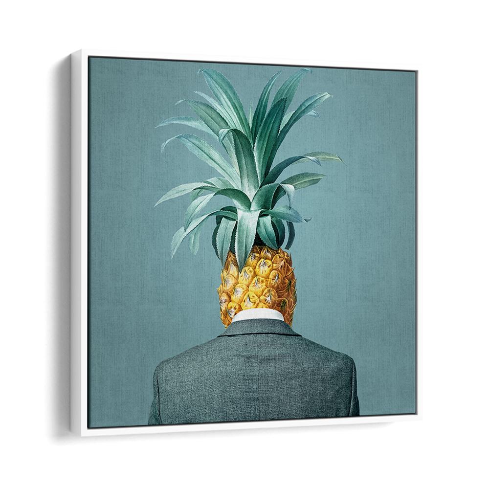 MAN WITH PINEAPPLE HEAD