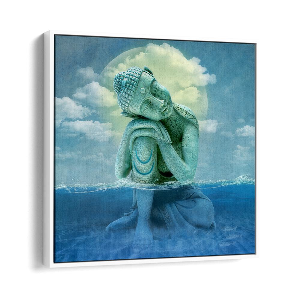 SERENE BUDDHA MOONLIT WATER