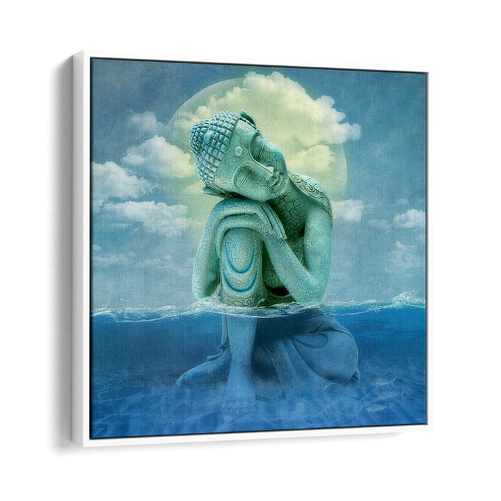 SERENE BUDDHA MOONLIT WATER