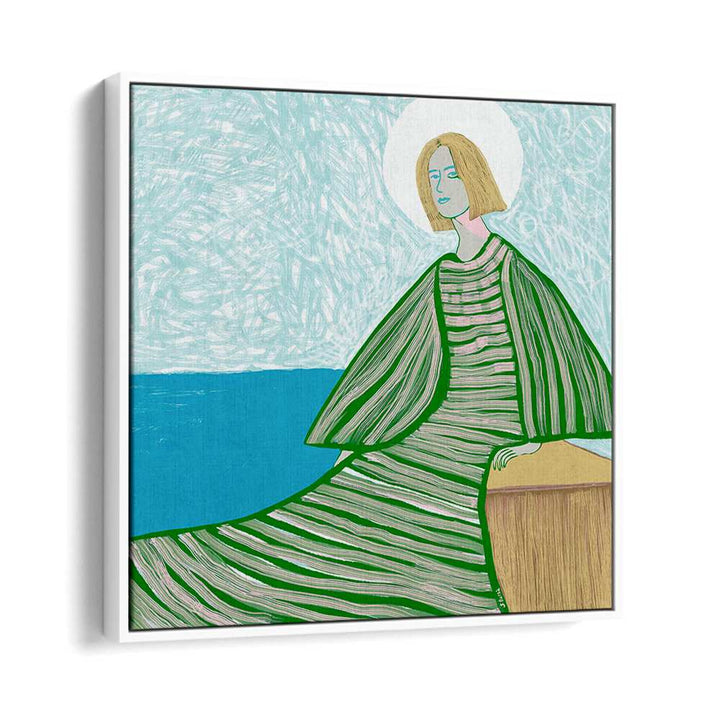 SERENE WOMAN BY WATER