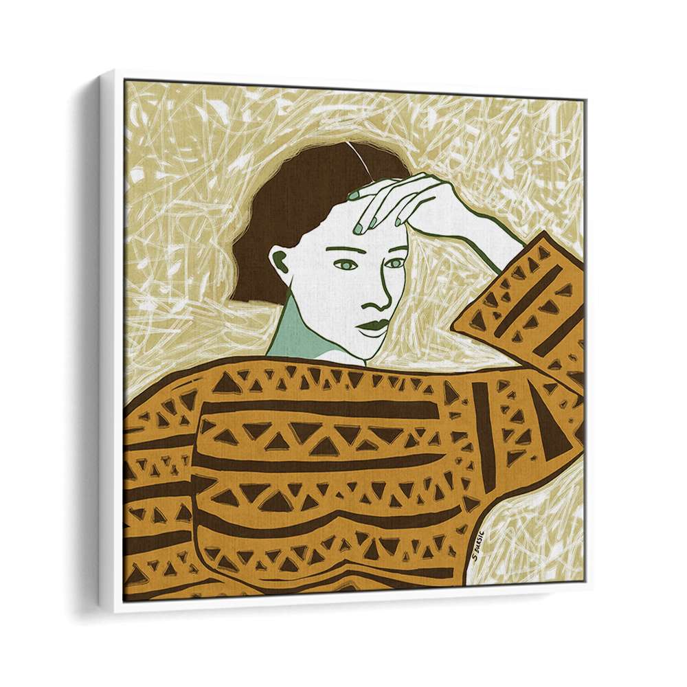 WOMAN WITH PENSIVE GAZE