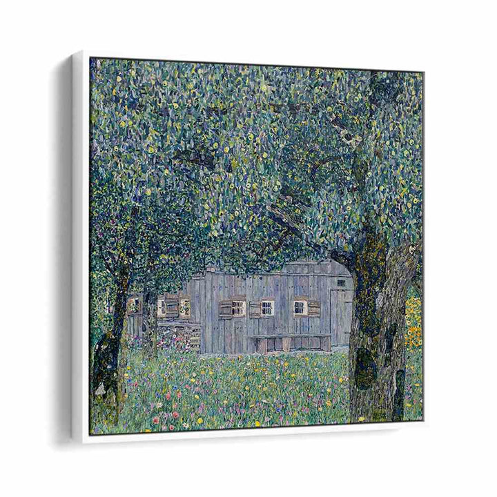 FARMHOUSE IN UPPER AUSTRIA (1911-1912) , VINTAGE PAINTINGS