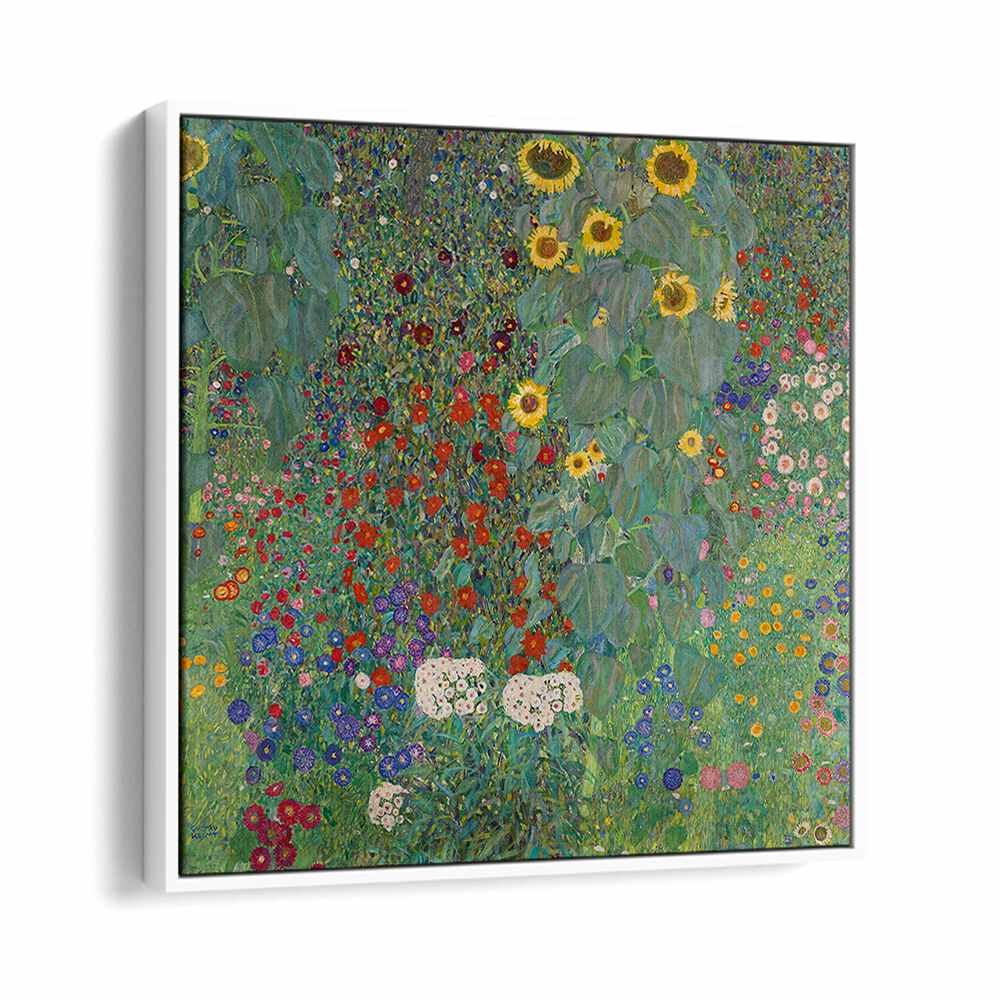FARM GARDEN WITH SUNFLOWERS (1907) , VINTAGE PAINTINGS