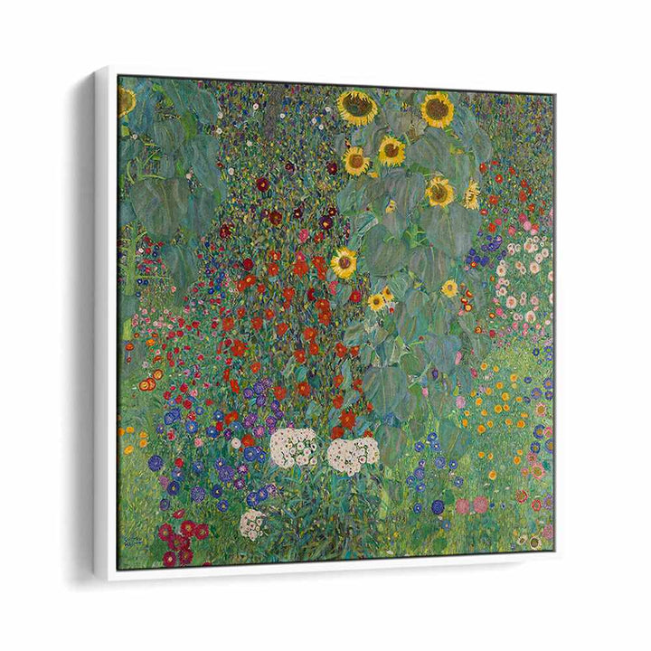FARM GARDEN WITH SUNFLOWERS (1907) , VINTAGE PAINTINGS