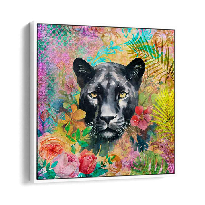 CHEETAH TROPICAL GARDEN III BY ANDREA HAASE , WILDLIFE POSTERS, WILDLIFE PAINTINGS