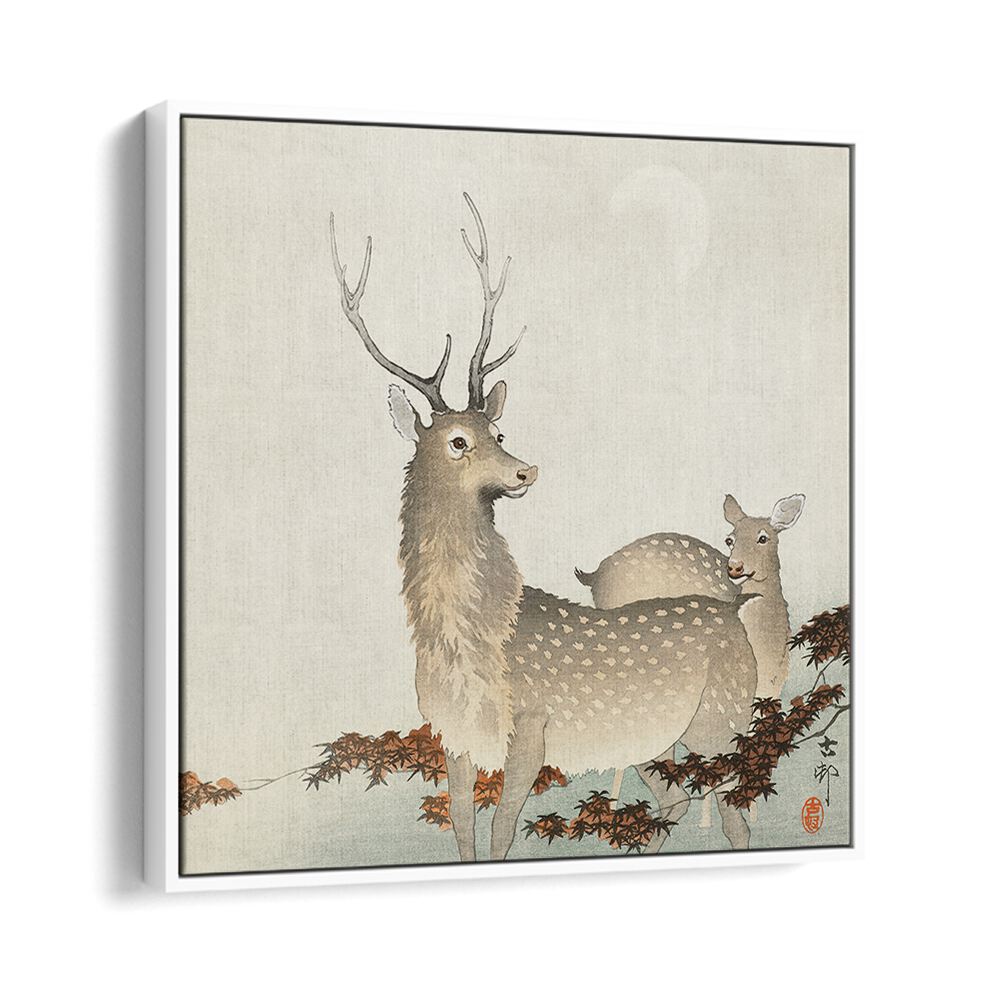 COUPLE OF DEERS (1900 - 1930)  , JAPANESE PAINTINGS , JAPANESE ART PRINTS