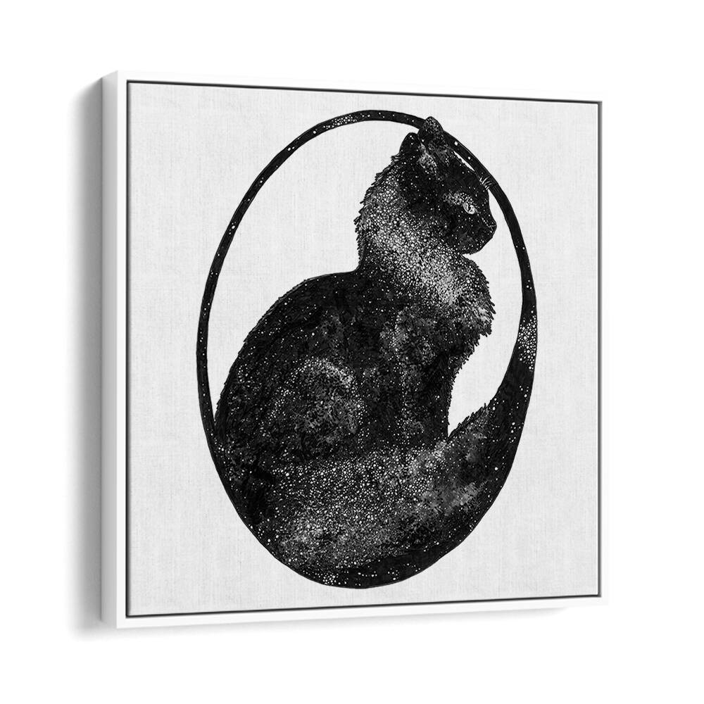 SPACE CAT SQUARE ,WILDLIFE PAINTINGS