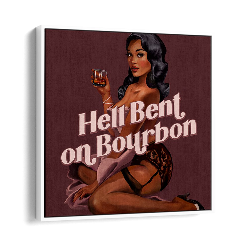 HELL BENT BY THE WHISKEY GINGER , WOMEN ILLUSTRATION PAINTINGS