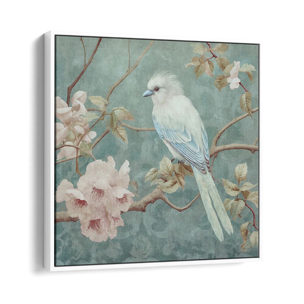 CHINOISERIE BIRD SPRING VIBES V BY ANDREA HAASE , WILDLIFE POSTERS, WILDLIFE PAINTINGS