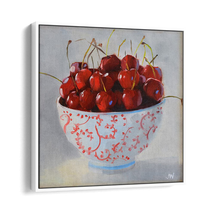 Enhance your kitchen decor with vibrant MARITIME, KITCHEN POSTERS showcasing colorful cherry art in a decorative bowl.
