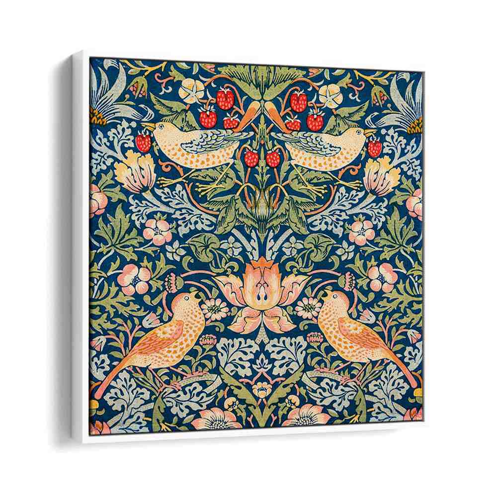 STRAWBERRY THIEF PATTERN (1883) , WILLIAM MORRIS PAINTINGS , ARTWORKS BY WILLIAM MORRIS