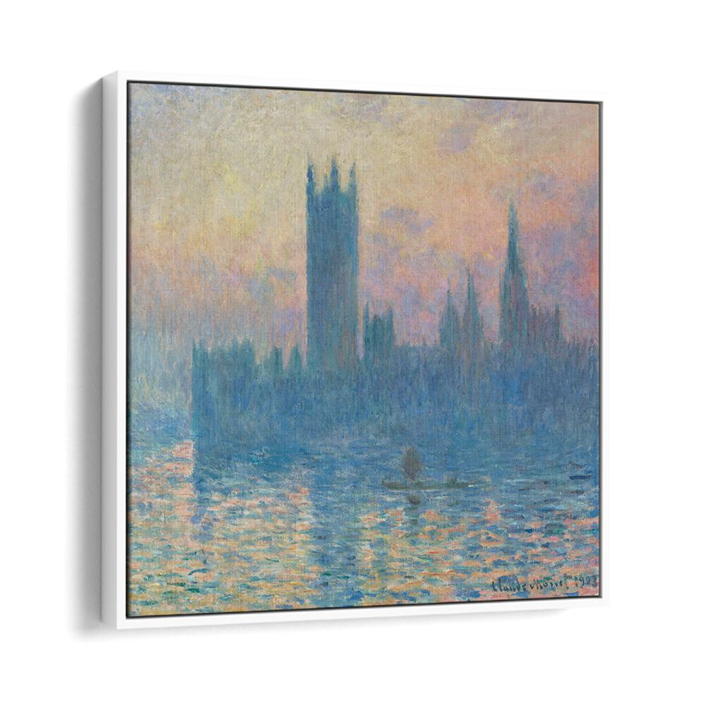 THE HOUSES OF PARLIAMENT, SUNSET (1903) , VINTAGE PAINTINGS