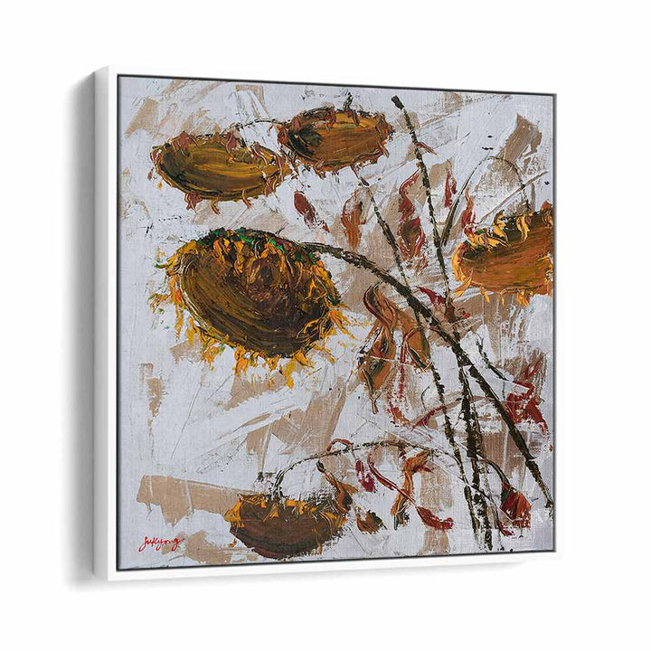 Vibrant SUN FLOWER CANVAS II, FLORAL FLOWER PAINTINGS, perfect for brightening any space with floral elegance.