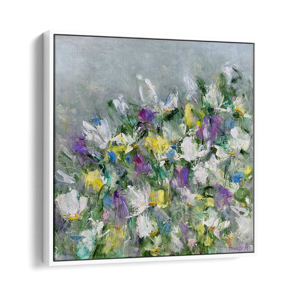 Vibrant COLORFUL BLOOMS in abstract style, perfect for enhancing your space with stunning FLORAL FLOWER PAINTINGS.