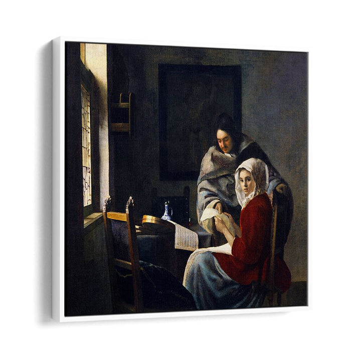 GIRL INTERRUPTED AT HER MUSIC (CA. 1660–1661) BY JOHANNES VERMEER, VINTAGE PAINTINGS