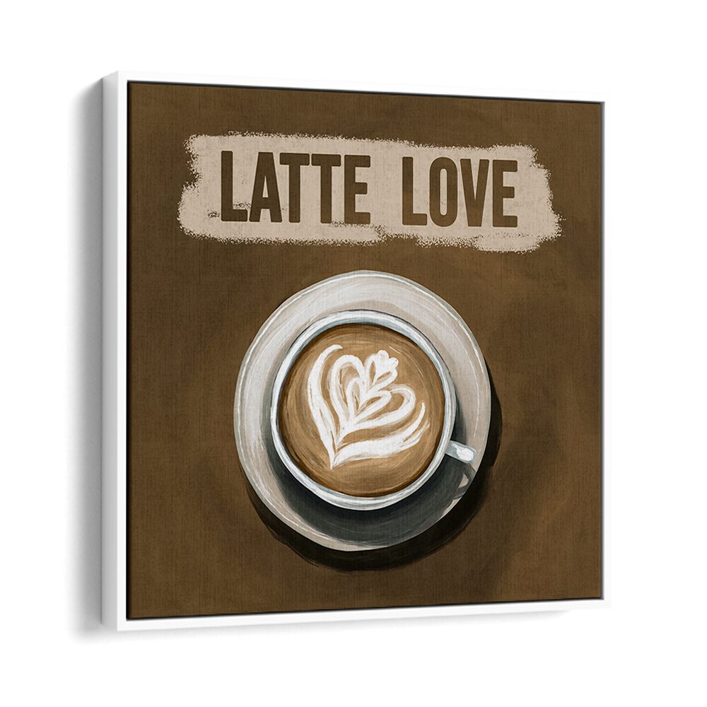 Delightful latte art featuring heart design, perfect for any LATTE LOVE, BAR & CAFE decor.