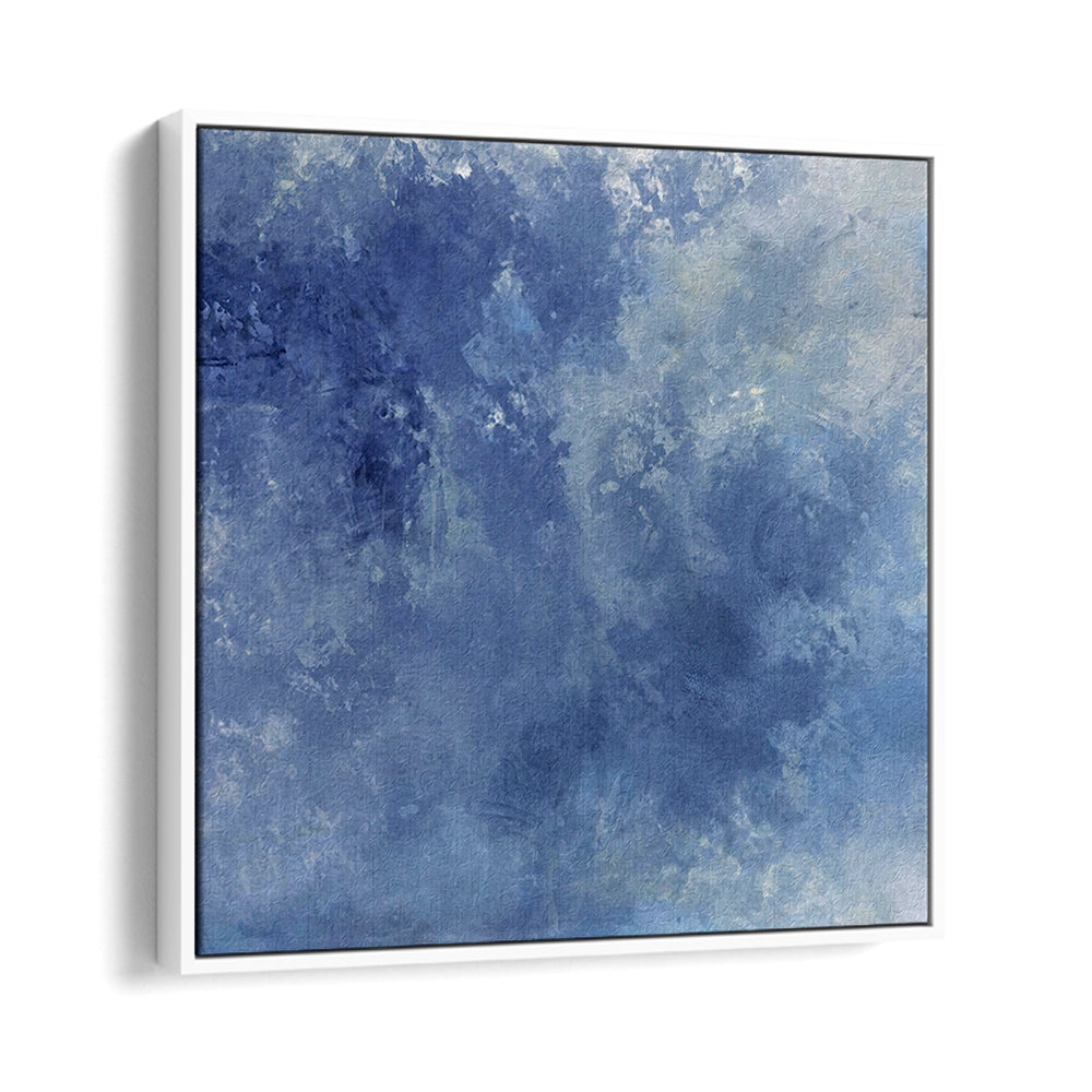 CHASING BLUE SKIES, ABSTRACT PAINTINGS in vibrant blues, perfect for enhancing your artistic space and inspiring adventure.