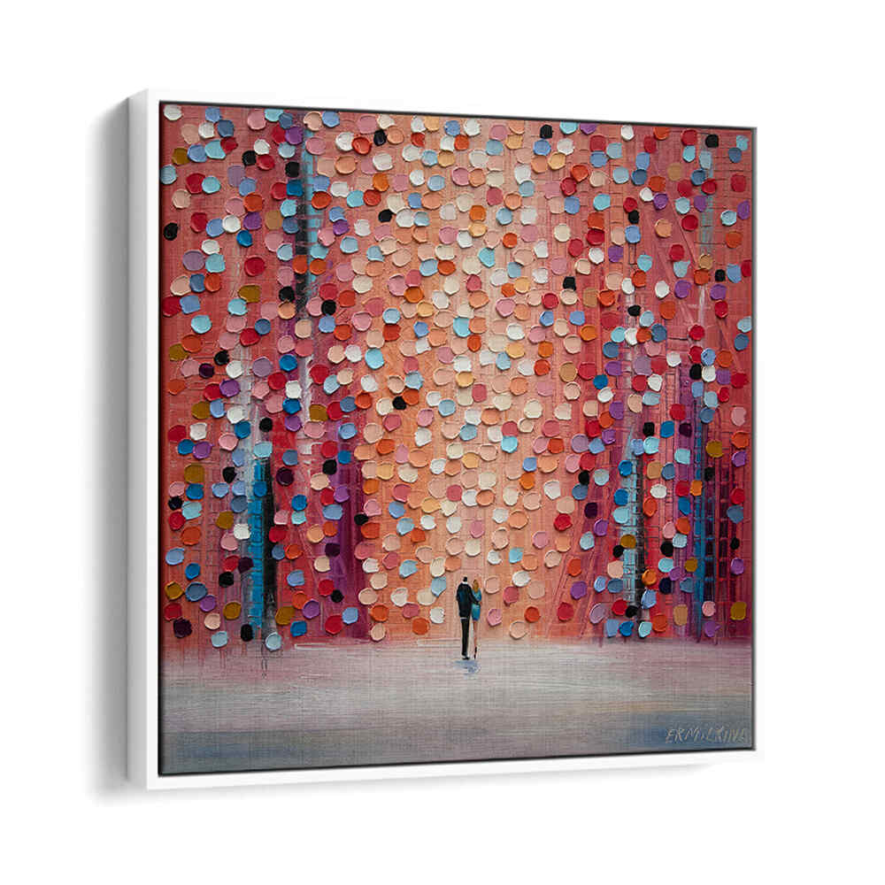 DREAM ON UNDER THE PINK RAIN , MODERN IMPRESSIONISM PAINTINGS