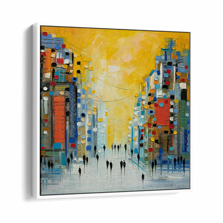 EARLY SUNSET , MODERN IMPRESSIONISM PAINTINGS