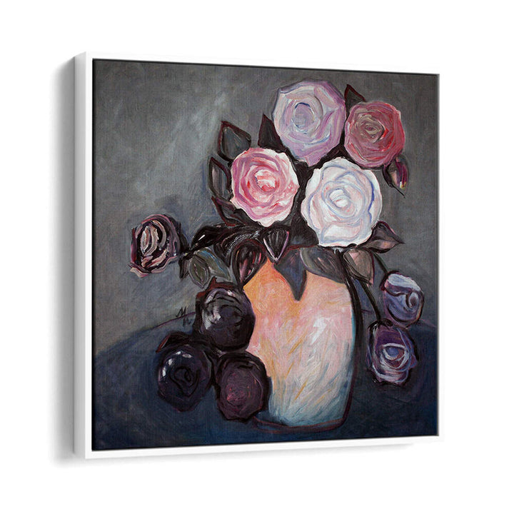 SUNSET LOVE , FLORAL FLOWER PAINTINGS