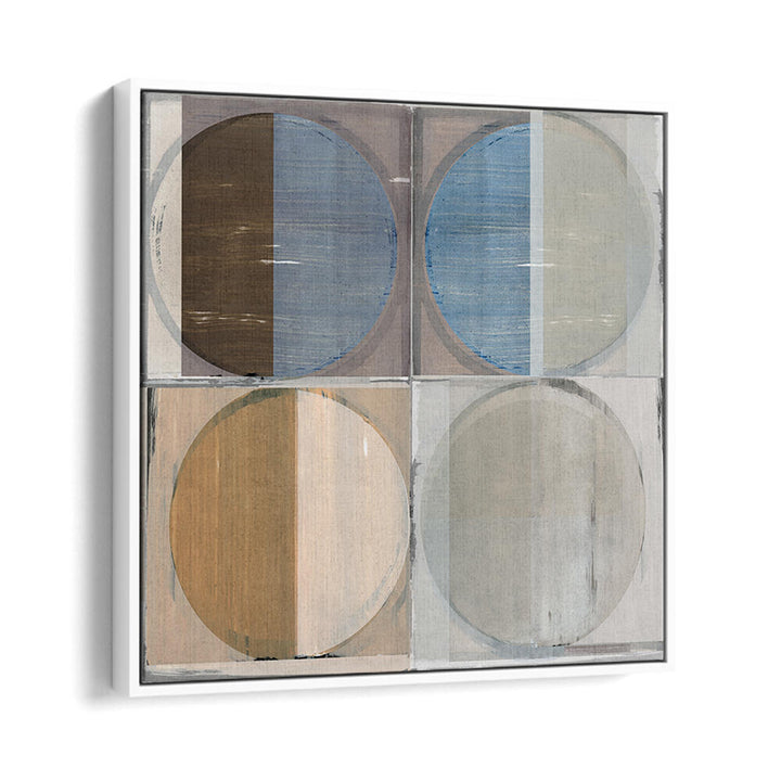 FOUR CIRCLES AND SQUARES II, GEOMETRIC ART PRINTS, beautifully crafted to enhance modern living spaces with style.
