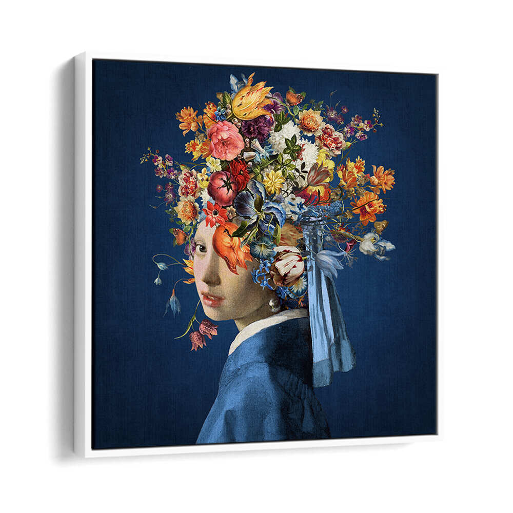 GIRL WITH A PEARL EARRING III , ALTERED ART PRINTS