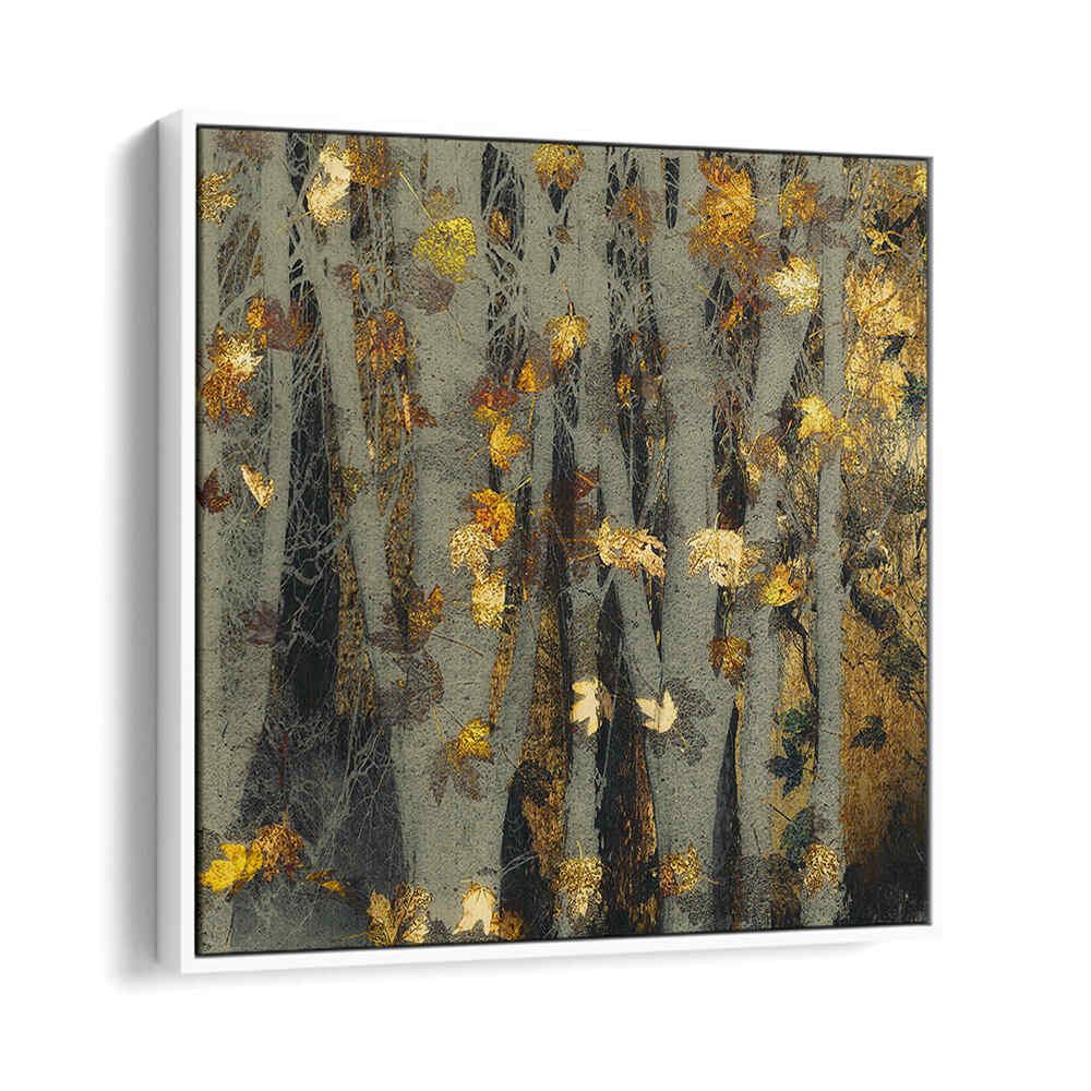 GOLD LEAF , FLORAL FLOWER PAINTINGS