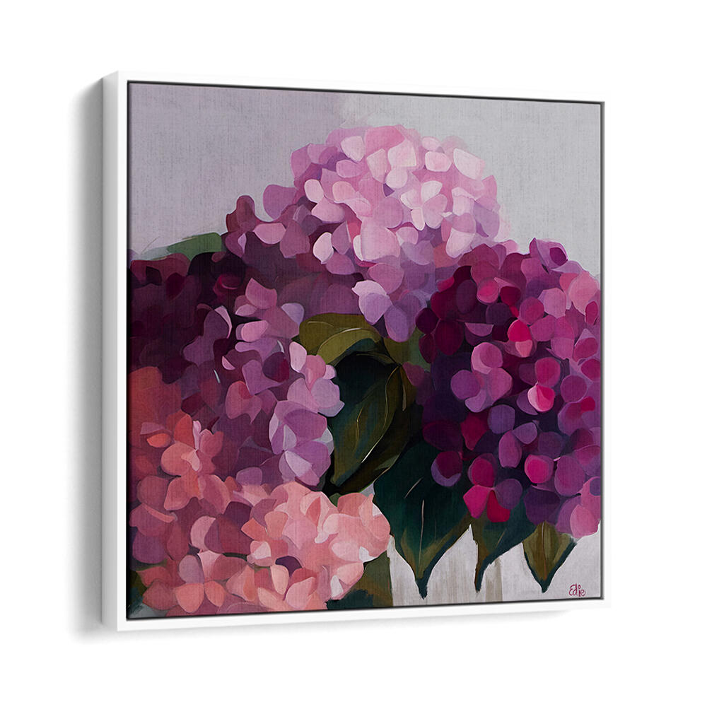 HYDRANGEAS - PINK , FLORAL FLOWER PAINTINGS