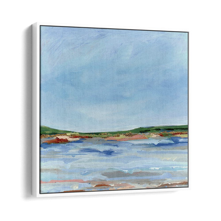 Vibrant LAKE SIDE, LANDSCAPE PAINTINGS capture serene waters and skies, perfect for nature lovers and outdoor enthusiasts.