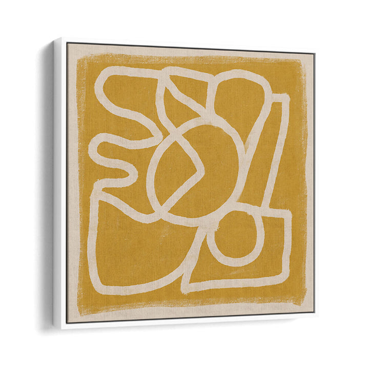 LINE ABSTRACT GOLD TANS , LINE ART PAINTINGS