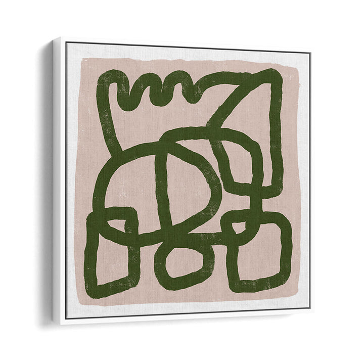 LINE DRAWING GREEN , LINE ART PAINTINGS