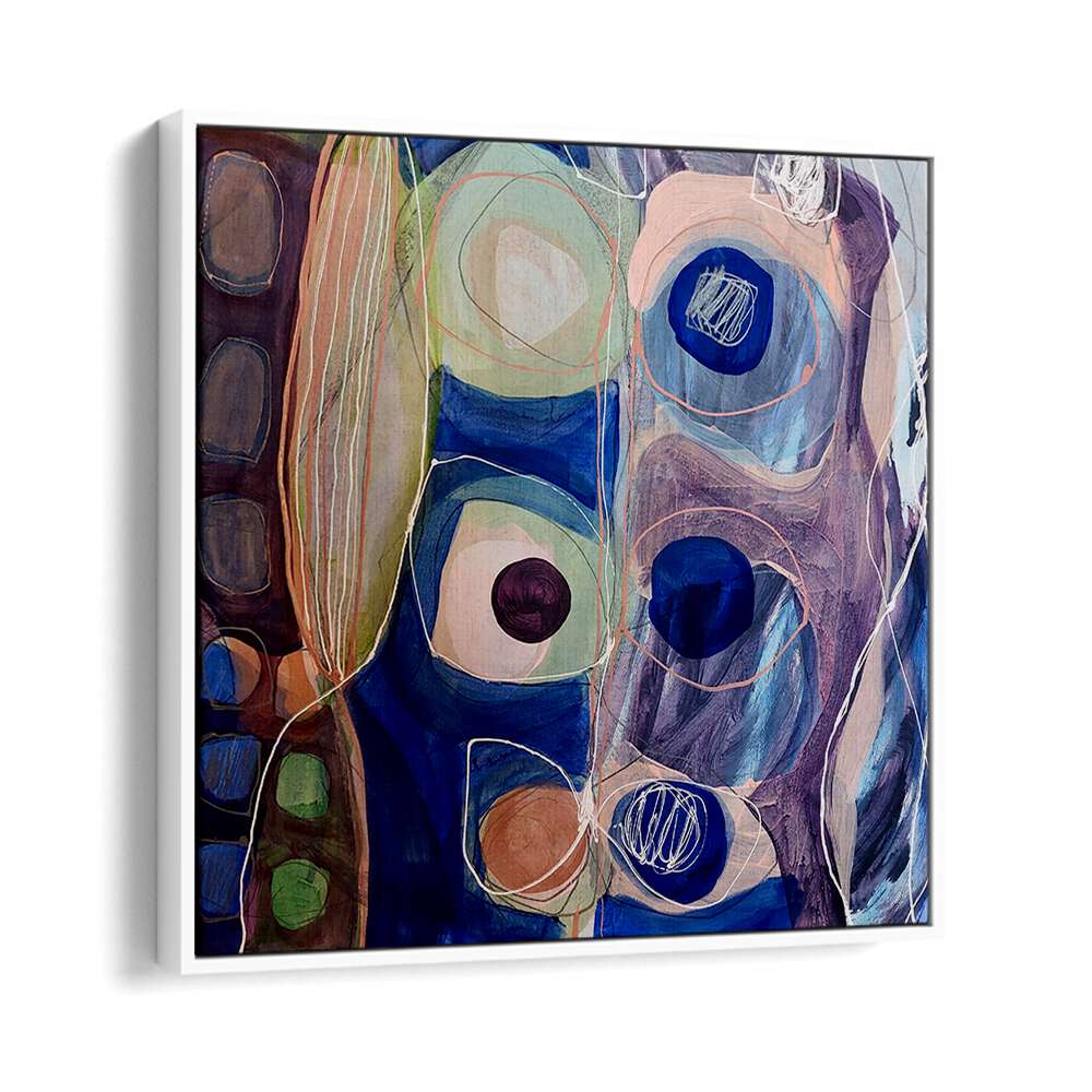 Bold colors and striking brush strokes define LITTLE MONSTERS II, ABSTRACT PAINTINGS, perfect for elevating home decor.