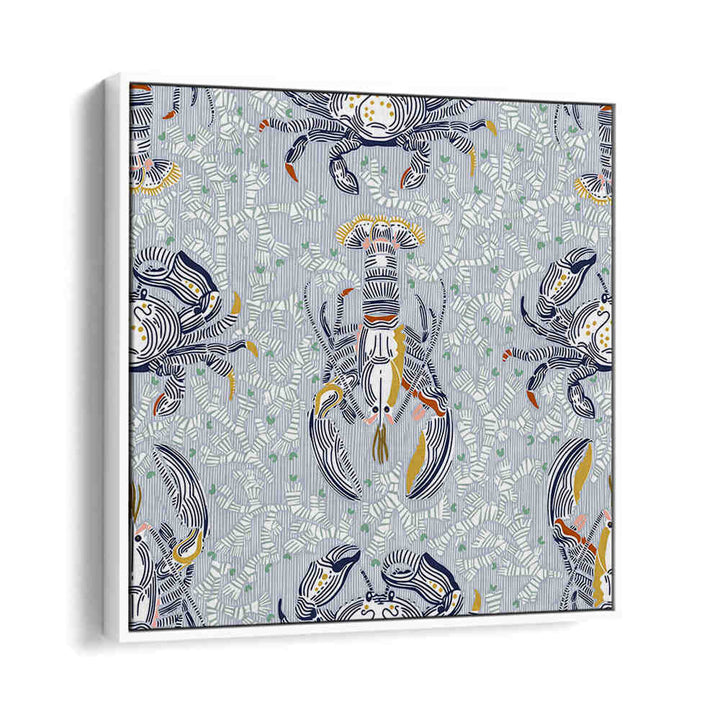 Vibrant LOBSTER AND CRAB COASTAL IV beach paintings bring coastal charm to your decor, perfect for ocean lovers.