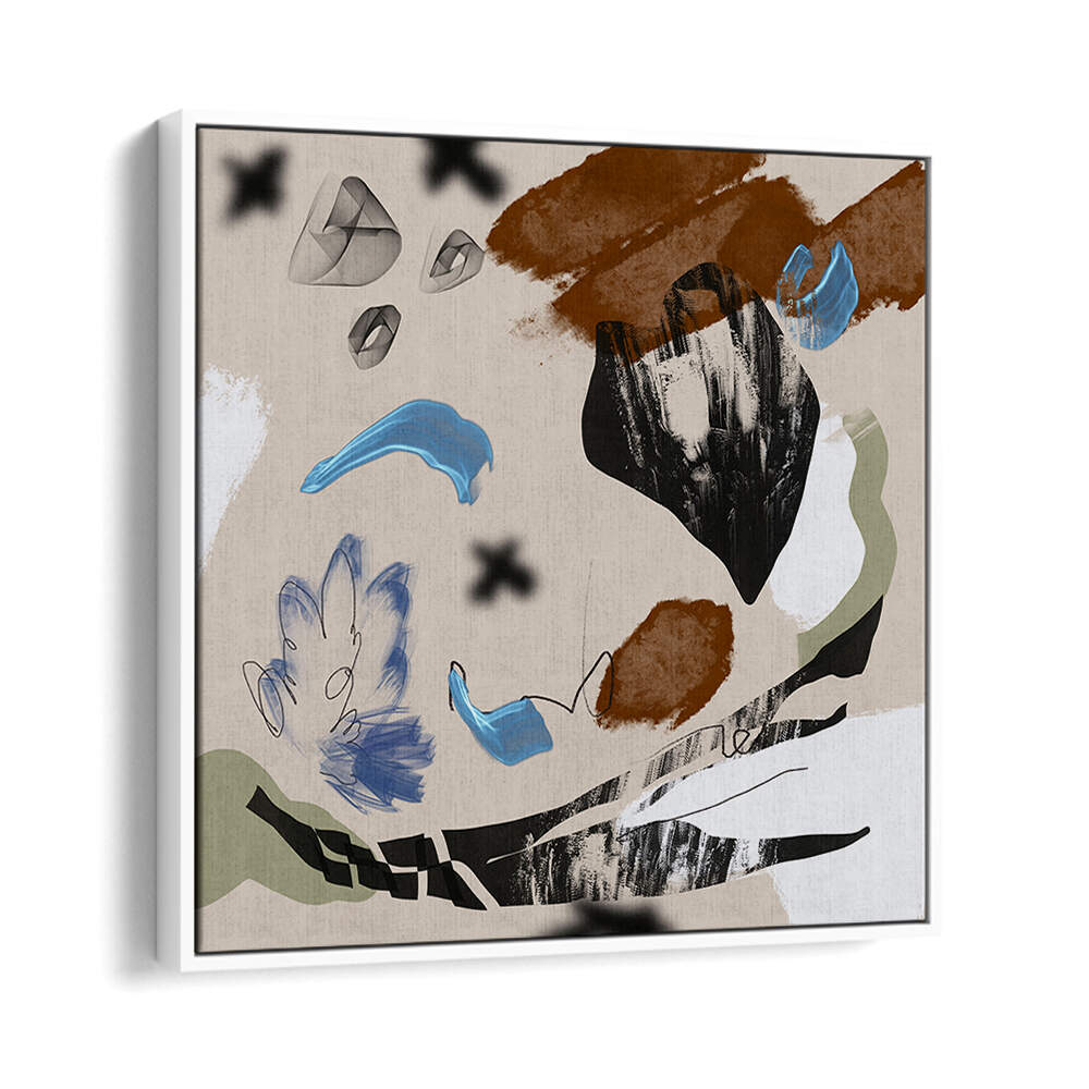 MIXED MEDIA COMPOSITION , ABSTRACT PAINTINGS