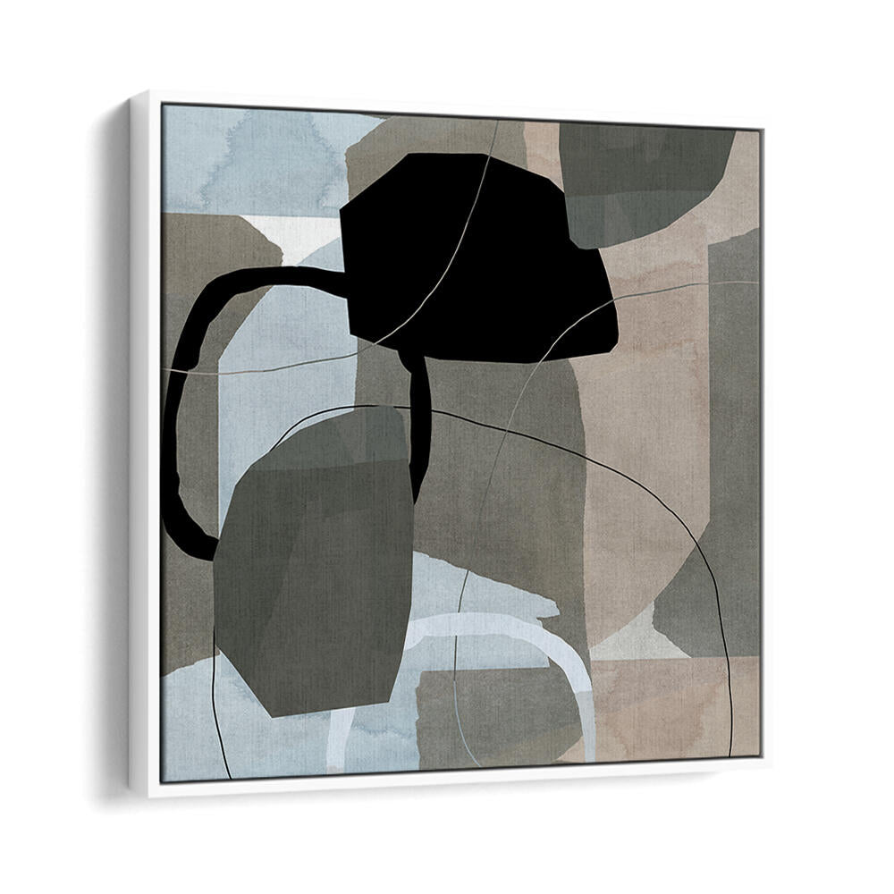 Stunning NEUTRAL SHAPES V, ABSTRACT PAINTINGS featuring harmonious neutral tones and dynamic shapes. Perfect for any space.