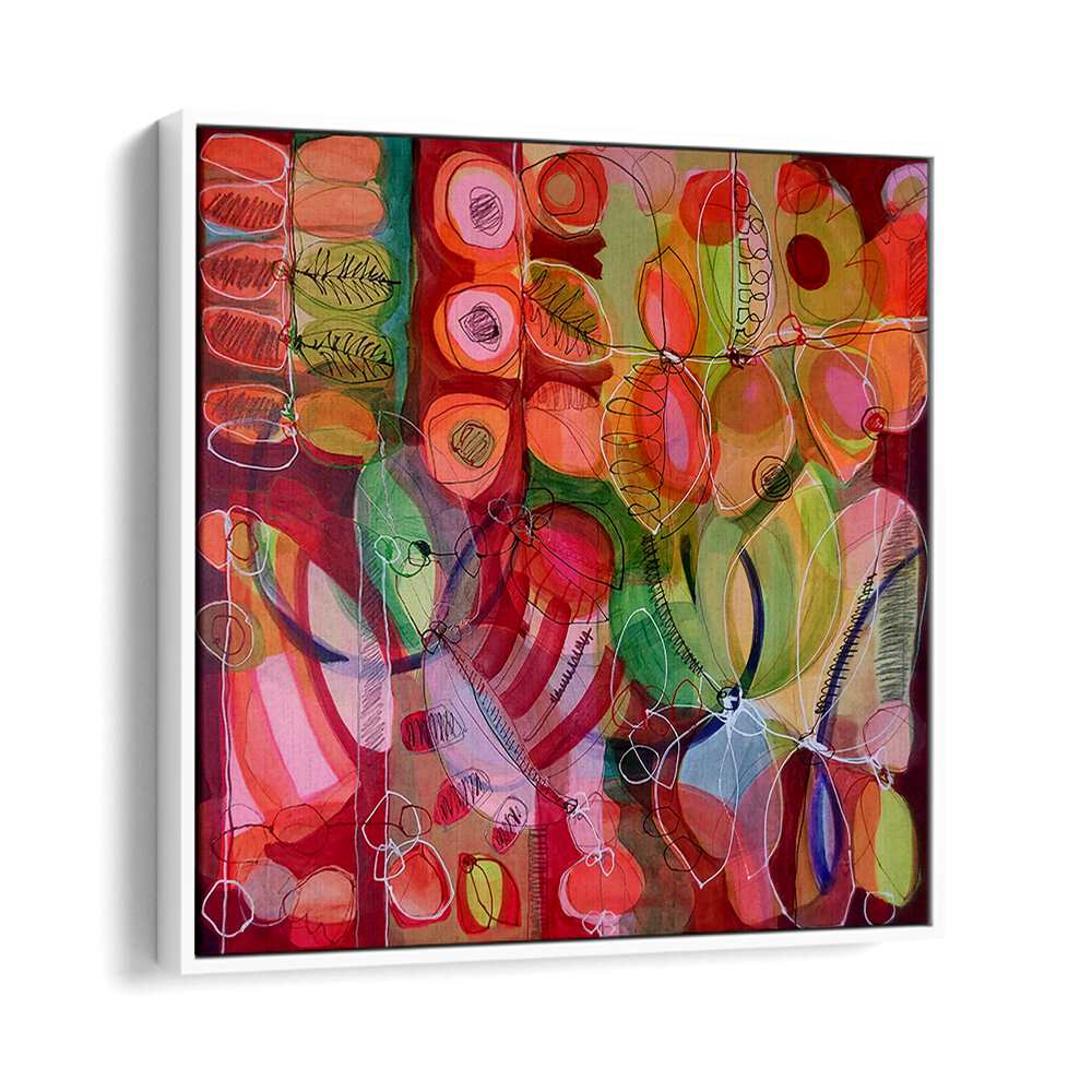 Colorful abstract painting titled NOTHING LIKE SUMMER I, perfect for adding vibrancy to any living space.