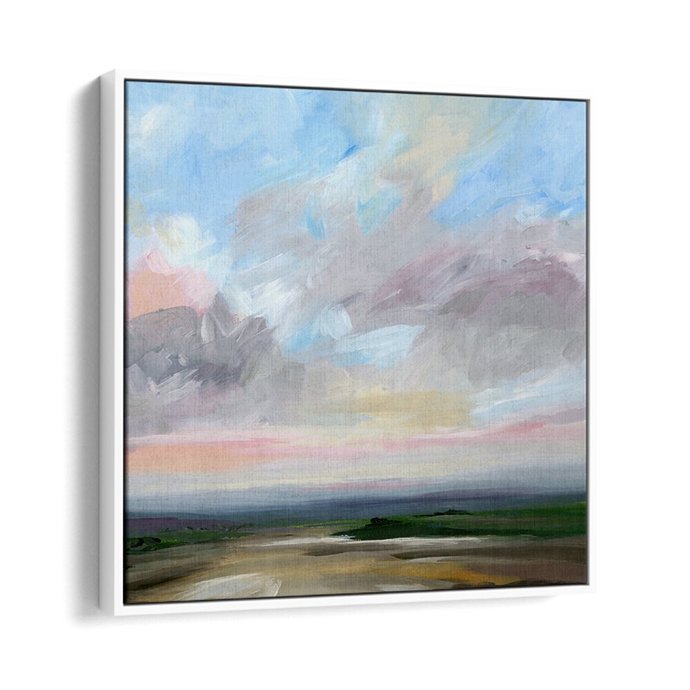 Abstract landscape featuring soft colors and open skies, perfect for inspiration in OPEN ROAD, ABSTRACT PAINTINGS.