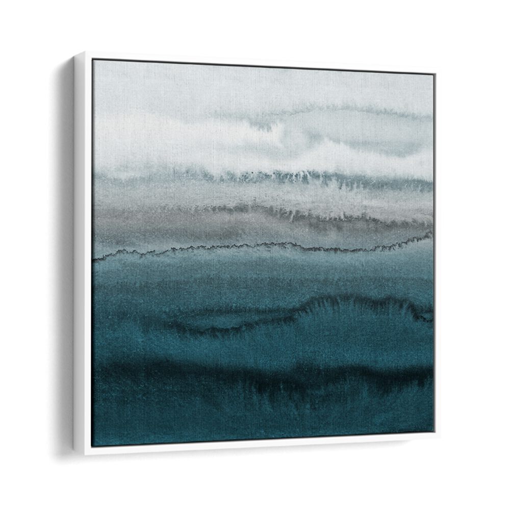 Serene coastal vibes in OCEAN MIST LAYERS, ABSTRACT PAINTINGS, perfect for elevating your living space.