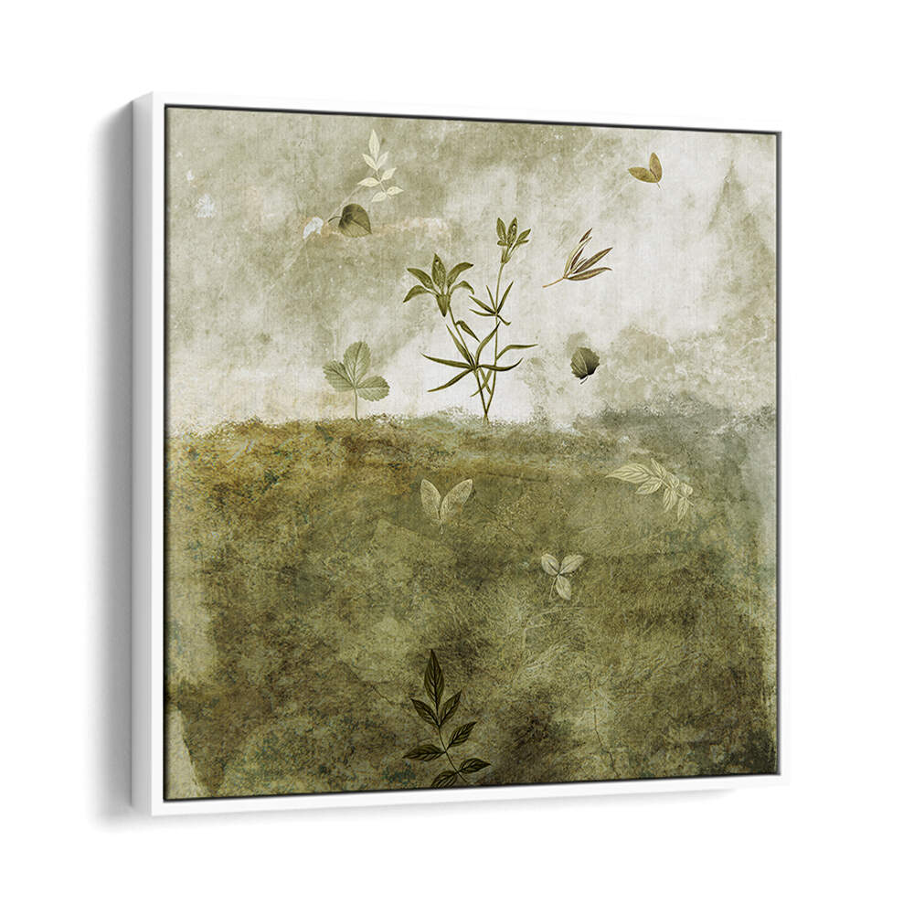 OLIVE , FLORAL FLOWER PAINTINGS