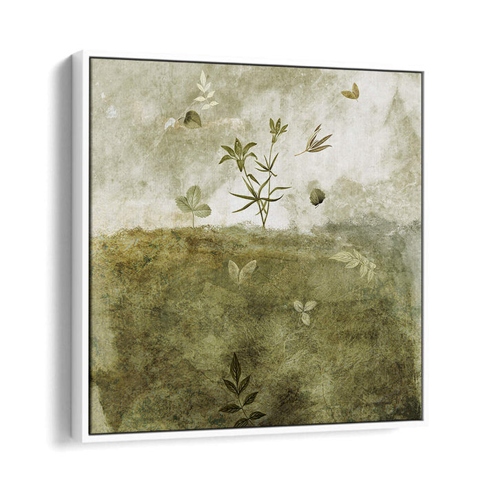 OLIVE , FLORAL FLOWER PAINTINGS