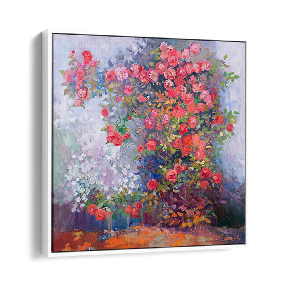 RED ROSES , FLORAL FLOWER PAINTINGS