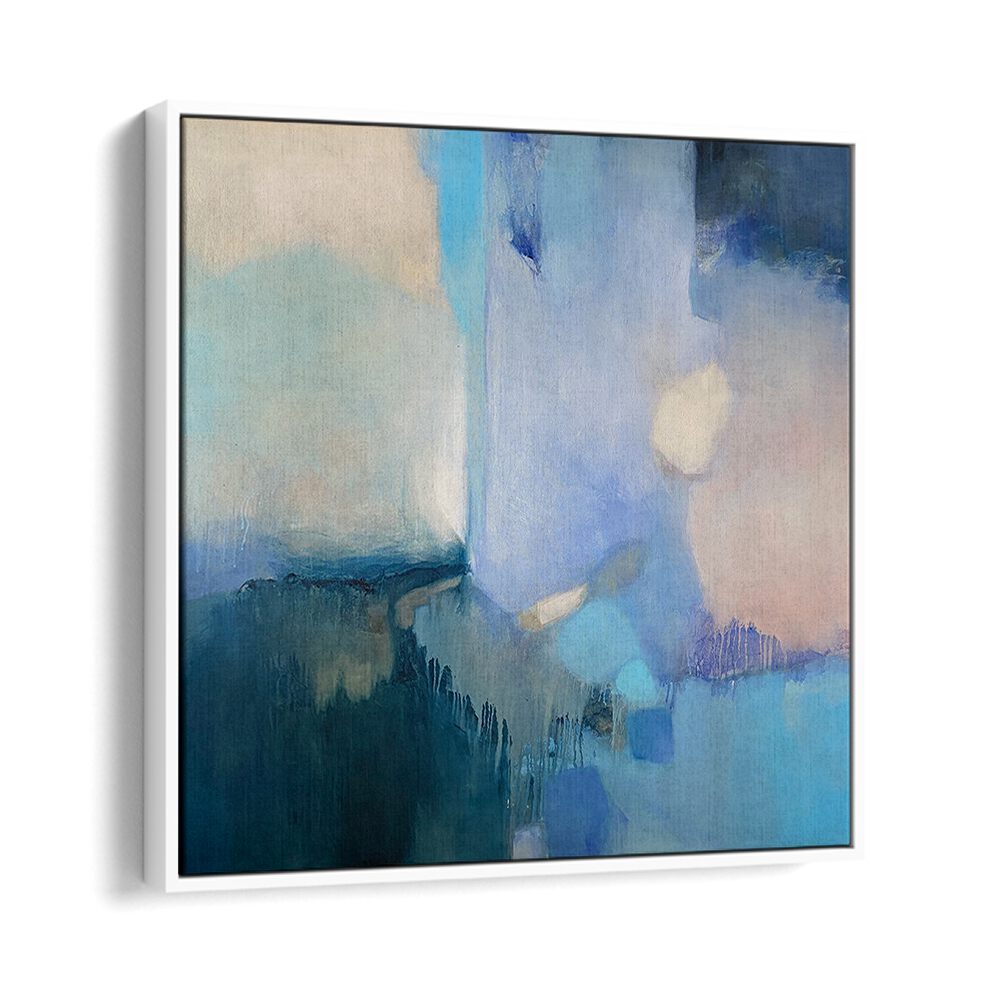 Explore the calm beauty of SAILING AWAY, ABSTRACT PAINTINGS featuring soothing blues and subtle textures.