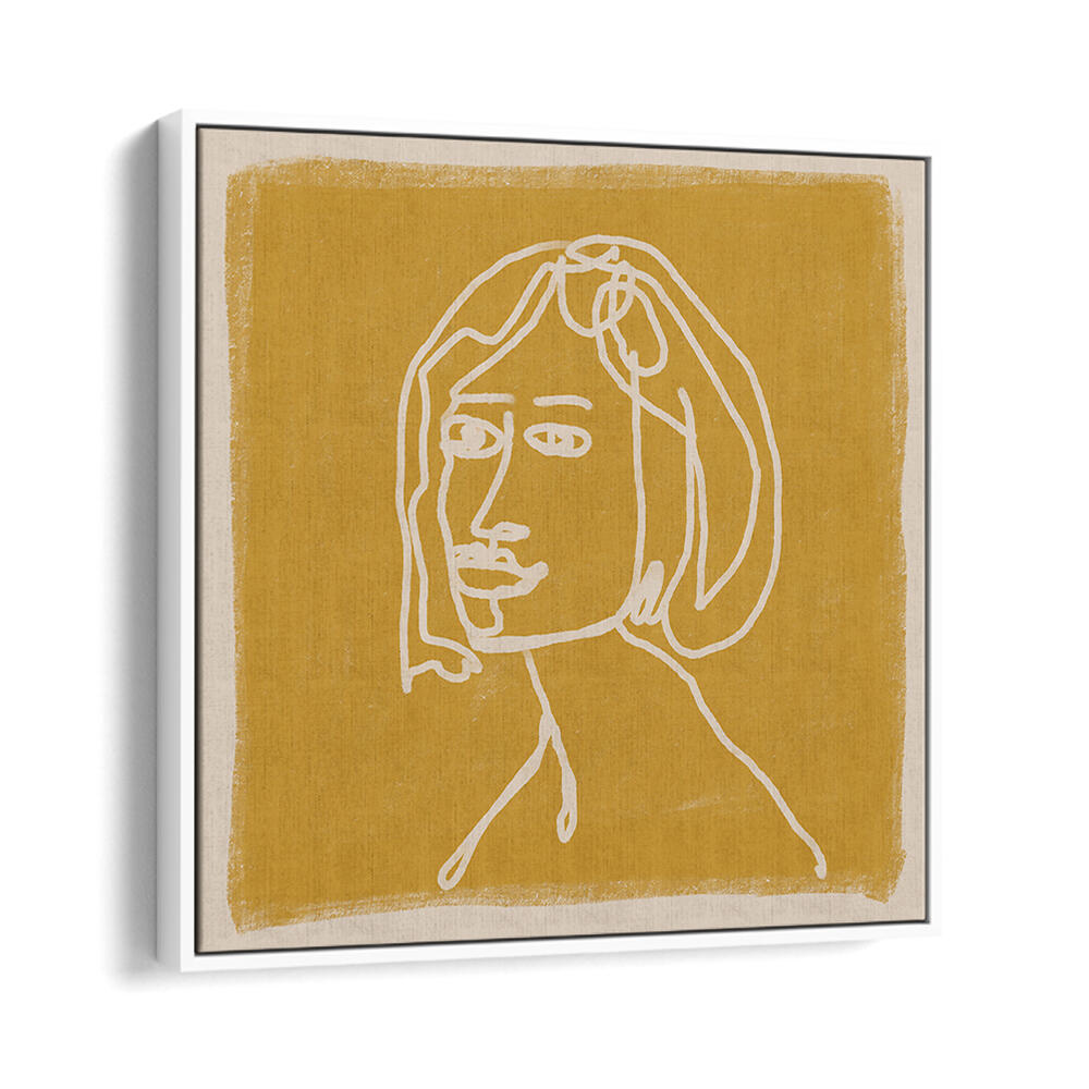 WOMAN IN GOLDS , LINE ART PAINTINGS