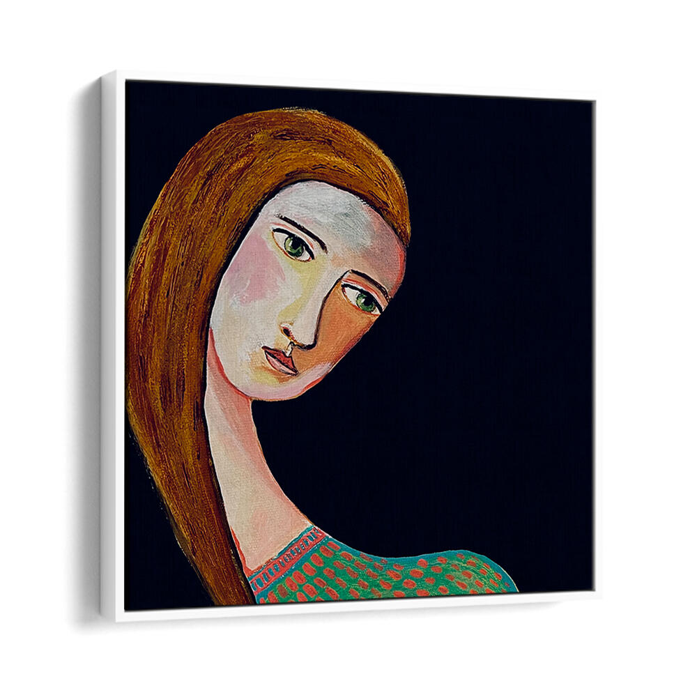 WOMAN LOOKING , PORTRAITS & FIGURATIVE ILLUSTRATIONS
