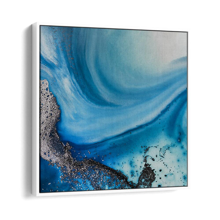 Vibrant blues and soothing tones define SHALLOW SEAS II, ABSTRACT PAINTINGS, perfect for transforming your space.