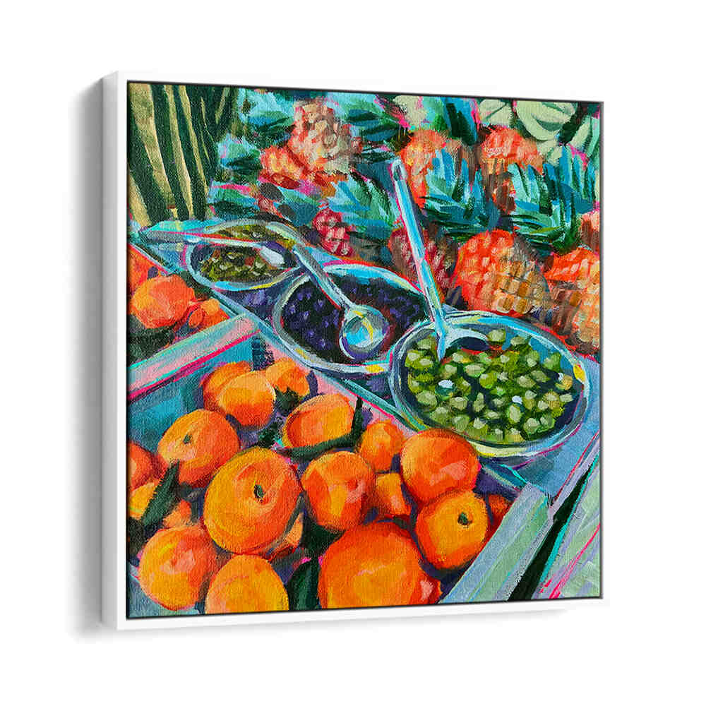 OLIVE LOVER , KITCHEN POSTERS vibrant Mediterranean still life with olives, herbs and citrus for farmhouse kitchens