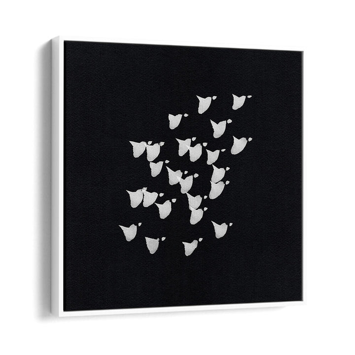 BIRDS IN FLIGHT UPWARDS BW, ABSTRACT PAINTINGS brings modern artistry and ethereal freedom to your space.