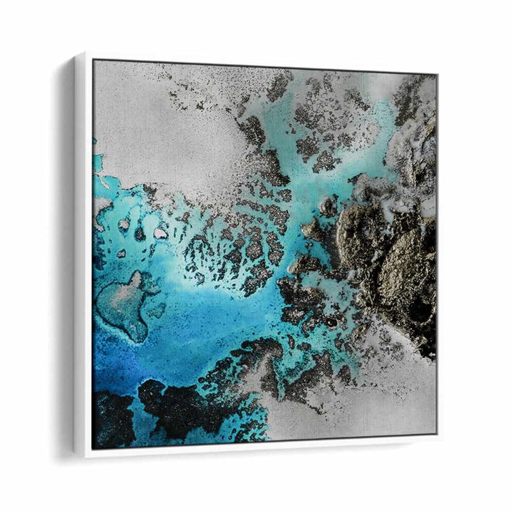 Captivating TURQUOISE CORAL VIBES, ABSTRACT PAINTINGS with vibrant hues, perfect for transforming your space.