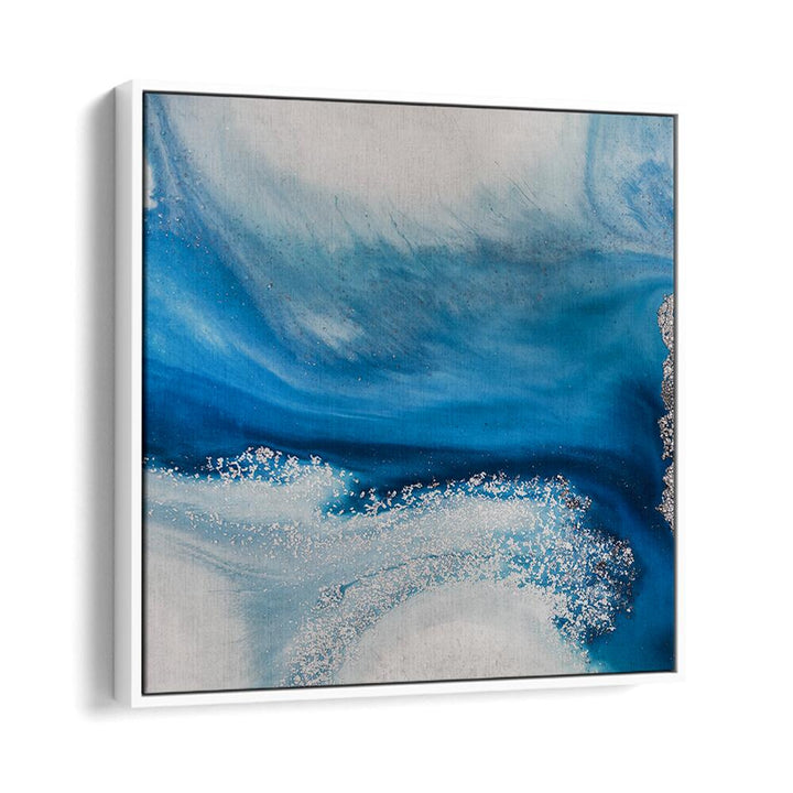Stunning SHALLOW SEAS, ABSTRACT PAINTINGS in vibrant blues, perfect for transforming any space with creativity.