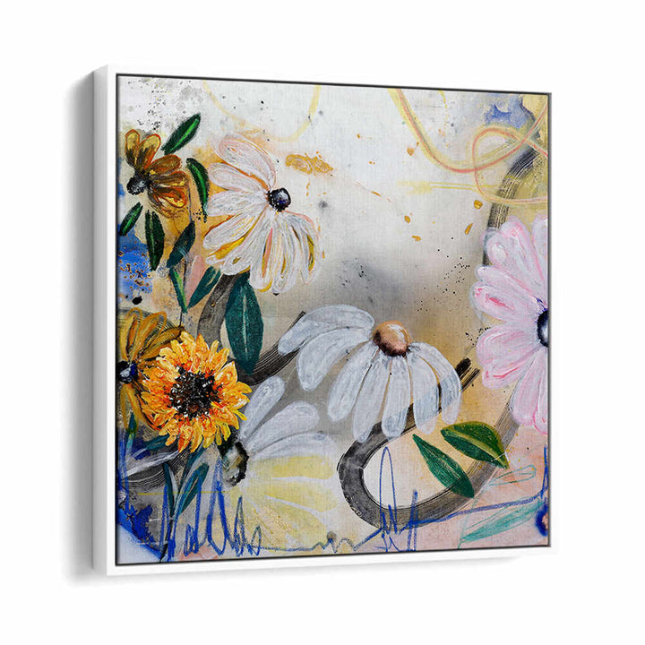 FLORAL ART V , FLORAL FLOWER PAINTINGS